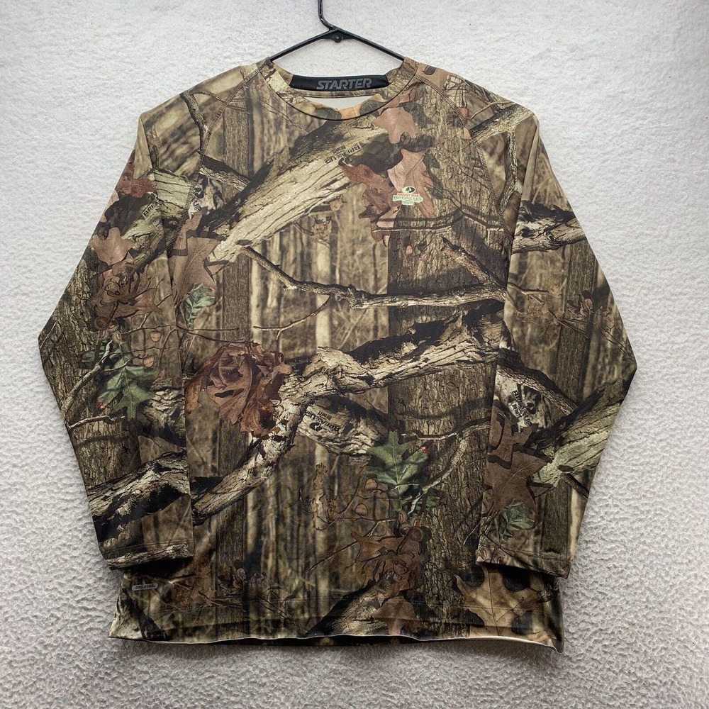 Starter Mossy‎ Oak 3D Camo Shirt Mens 2XL XXL Breakup Infinity Hunting Wicking